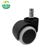 Durable Twin-Wheel Plastic Chair Casters Swivel Threaded Stem for Office Chair and Pink Children's Chair Casters