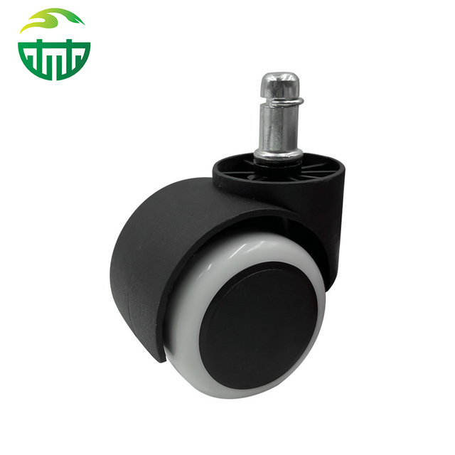 Durable Twin-Wheel Plastic Chair Casters Swivel Threaded Stem for Office Chair and Pink Children's Chair Casters