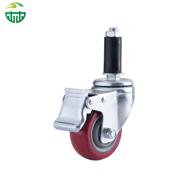 Polyurethane Rubber Expandable Casters-– Solid Polyurethane Wheels for Furniture and Carts, Color Customizable