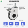 Silent TPR Medical Bed and Hospital Stretcher Swivel Caster with Brake
