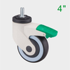 OEM 4 Inch Green TPR Medical Swivel Caster Wheel for Hospital Beds Supplier