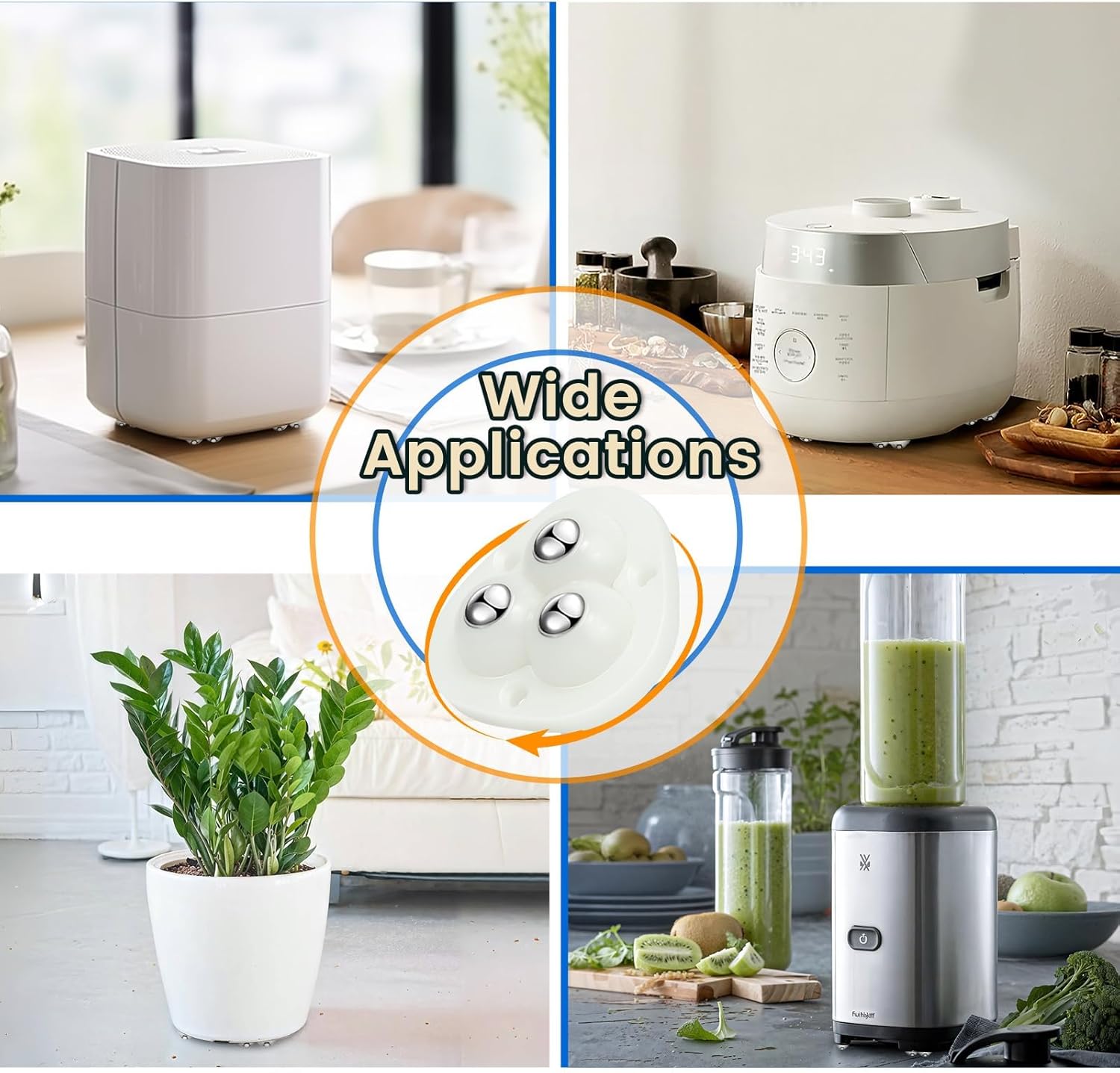 ODM Mini Self-Adhesive Swivel Caster Wheels for Small Household Appliances