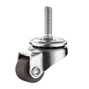 OEM 0.5 Inch Brown & Orange Nylon Mini Swivel Caster Wheel Supplier