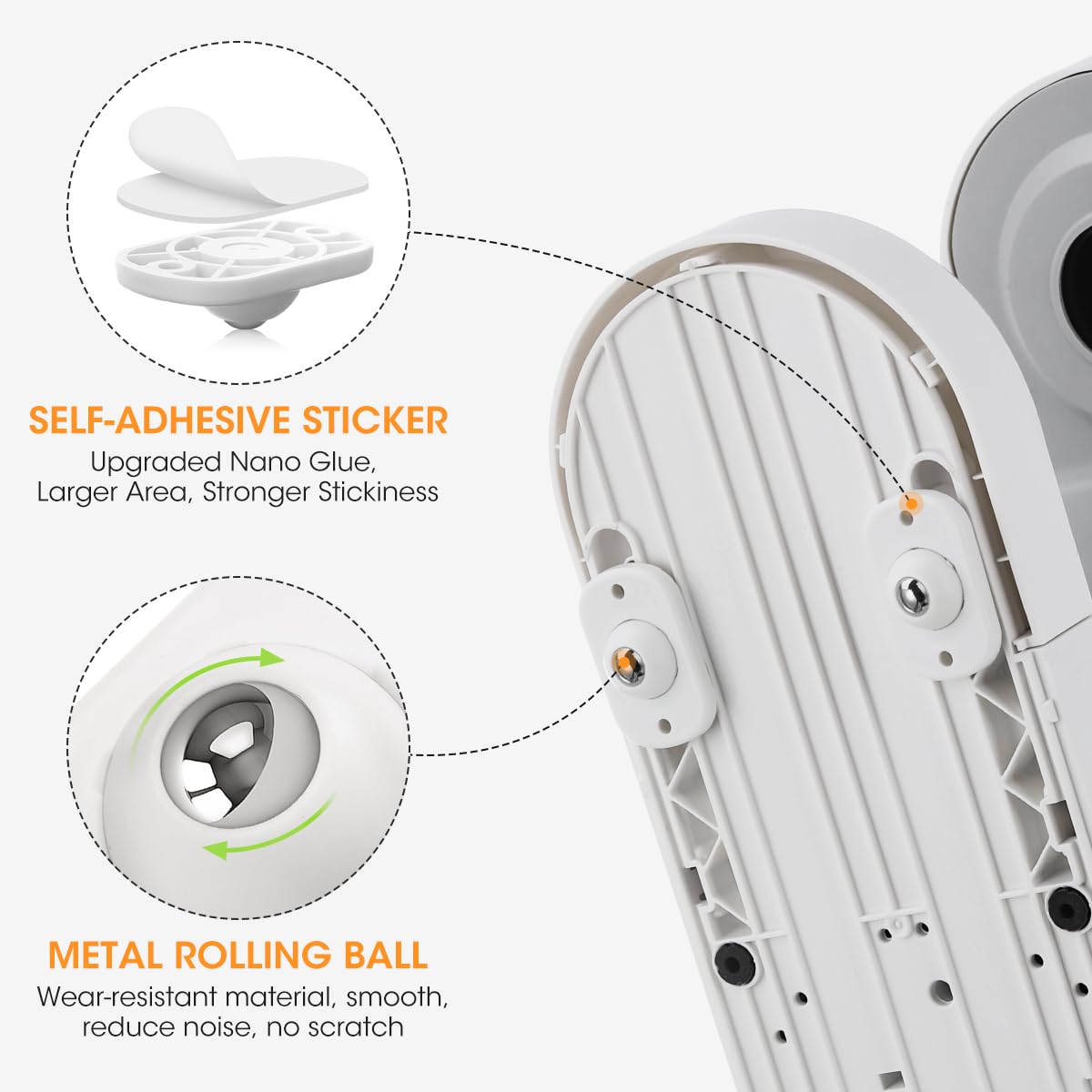 ODM Self-Adhesive Mini Swivel Caster Wheels for Kitchen Appliances & Countertops