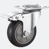 Medium-sized Custom Caster Manufacturers 3inch Flat Brake TPR Caster Wheel
