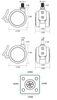 2/2.5 Inch Silent Medical Caster - Smooth Noise-Free Mobility for Medical Equipment High-Quality Silent Medical Caster - Durable Quiet for Hospital Use Silent Medical Caster Wheel - Reliable,