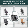 2-inch PU transparent double-wheel furniture casters, office chairs, universal casters, spring clips, rollers, gaming chairs, wheels, silent wheels