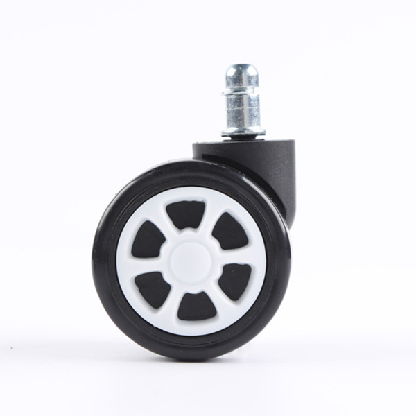 2.5-inch PU office chair casters 30KG load bearing capacity wheels quiet rolling and floor protection suitable for home office furniture gaming chair casters