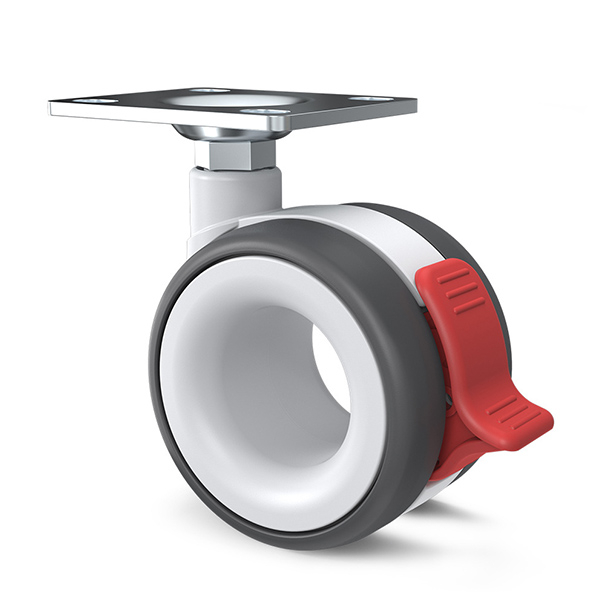 2.5-inch and 3-inch hollow casters medical equipment silent casters beauty instrument casters new type of office desks and chairs hollow casters nylon PU silent casters anti-static casters