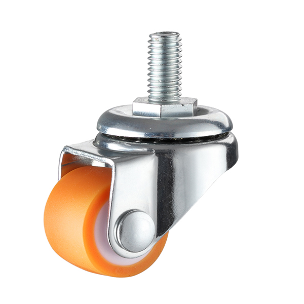 0.8-inch silent rubber low center of gravity linear directional universal casters, furniture drawers, shoe cabinets, bed casters, small wheels