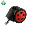 Factory Direct Twin Wheel Office and Gaming Chair Casters, Nylon Plastic Material with Ball Bearing, Ideal for Workshop and Hotel Use