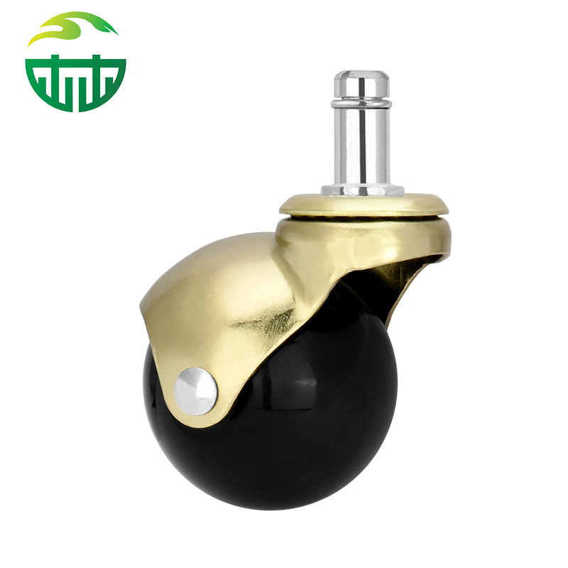 2 Inch Bronze Color Ball Caster Wheels Grip Neck Stem