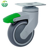  Edit Threaded Rod Soft TPR Medical Swivel Caster Wheel, Suitable for Hospital Beds