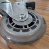 3-inch Transparent PU Office Chair Caster Wheels - Universal Plate Mount Furniture Casters