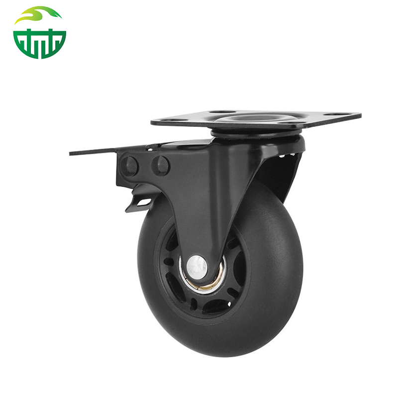 Hot Sale Furniture Caster Wheels 3 Inch TPR Anti-Static ODM Caster Rubber Swivel Brake Office Chair Caster Wheels with Brake
