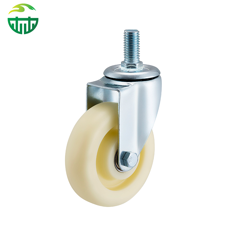 ODM Medium Duty Trolley Wheels 3/4/5 Inch Swivel Top Plate Wear Resistant Polypropylene TPR Double Ball Bearing Brake Caster