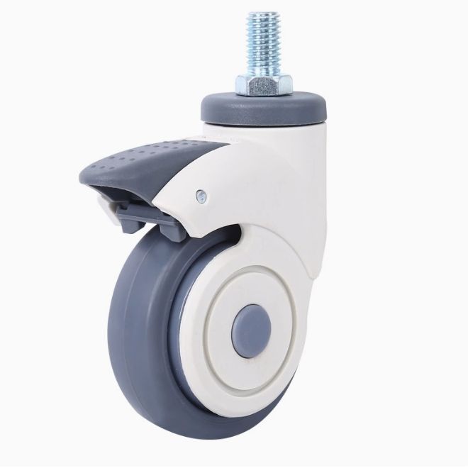 4-Inch Hospital Bed Caster And Flat Mount Replacement Wheel Without Brake