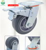 Heavy-Duty Industrial Casters - High Capacity 4, 5, 6, 8 Inch Swivel Wheels with Brake