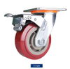 Heavy Duty Industrial Casters - Swivel And Brakes Type with 4/5/6/8 Inch Solid PU Wheels