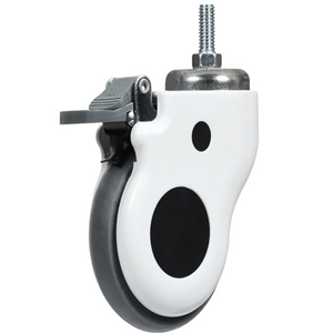 3inch Swivel Brake Type TPR Hospital Bed Caster with Stopper 100mm 125mm Medical Grade Castor Threaded brake
