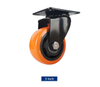 OEM PVC Orange Swivel Caster Wheels Silent Industrial Trolley Wheels Supplier