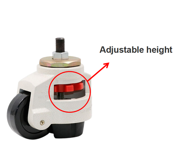 40f 60f 80f 100f 120f 150f Leveling Caster Wheels Showcase Nylon Caster Height Adjustable Castor Wheels Retractable Caster