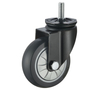 2.5 Inch Threaded Stem Caster - Wear-Resistant TPR Wheel for Industrial Trolleys