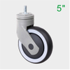 ‌ ‌New all-plastic medical nylon plus TPR multi-size caster 3/4/5 inch optional high load bearing, silent, wear-resistant, non-slip, shock-proof belt brake, suitable for medical beauty equipment