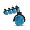 2inch new spherical furniture office chair nylon frame PU wheel earth casters rod installation spherical casters solid circular office and commercial casters