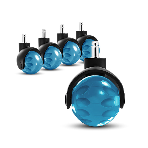 2inch new spherical furniture office chair nylon frame PU wheel earth casters rod installation spherical casters solid circular office and commercial casters
