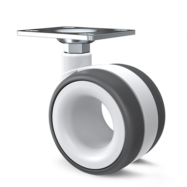 2.5-inch and 3-inch hollow casters medical equipment silent casters beauty instrument casters new type of office desks and chairs hollow casters nylon PU silent casters anti-static casters