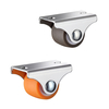 0.8-inch silent rubber low center of gravity linear directional universal casters, furniture drawers, shoe cabinets, bed casters, small wheels