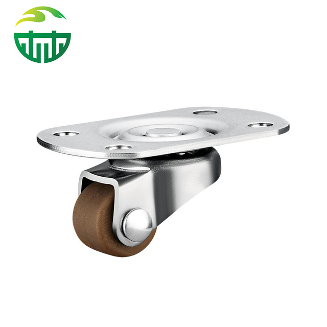 0.5 Inch Nylon Mini Swivel Caster Wheel Set with Screw Bag, Non-Punch Adhesive, Ideal for Furniture and Bathroom Use