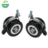 Lockable Furniture Wheel with Stem, Universal Swivel Wheel for Office Chairs