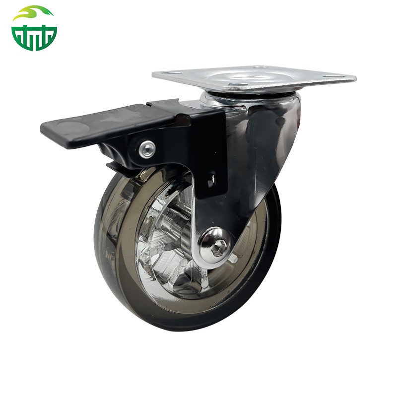 1.5/2/3 Inch Transparent PU Office Chair Caster Wheels – Universal Furniture Casters