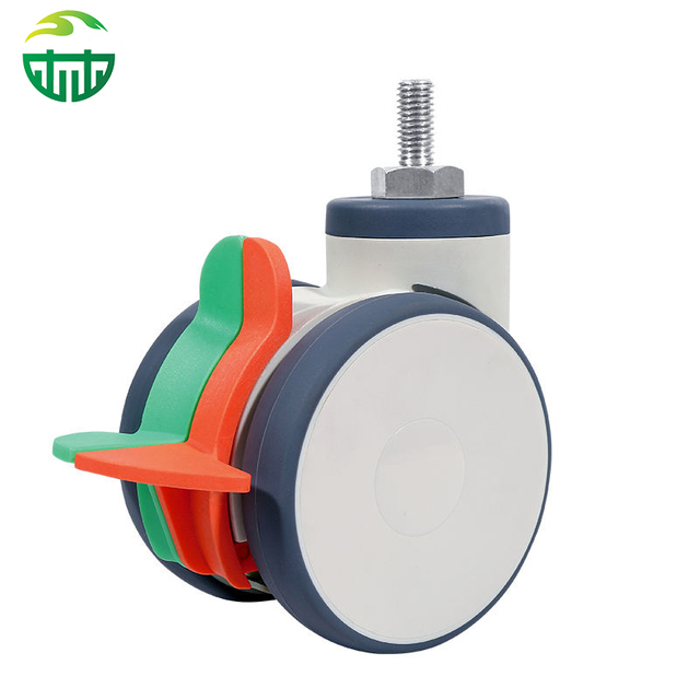 Medical Twin Wheel Casters for Hospital Trolleys 4/5 Inch 125kg