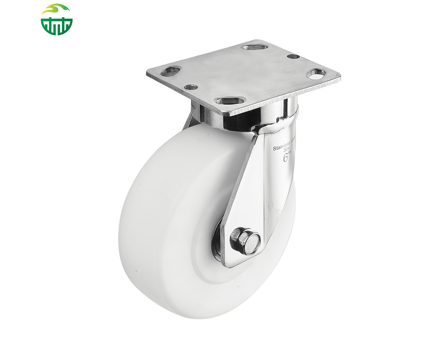  Impact Resistance Stainless Steel Casters Wheels Wholesale 4/5/6/8 Inch Mc Nylon Industrial Trolly Caster Wheels
