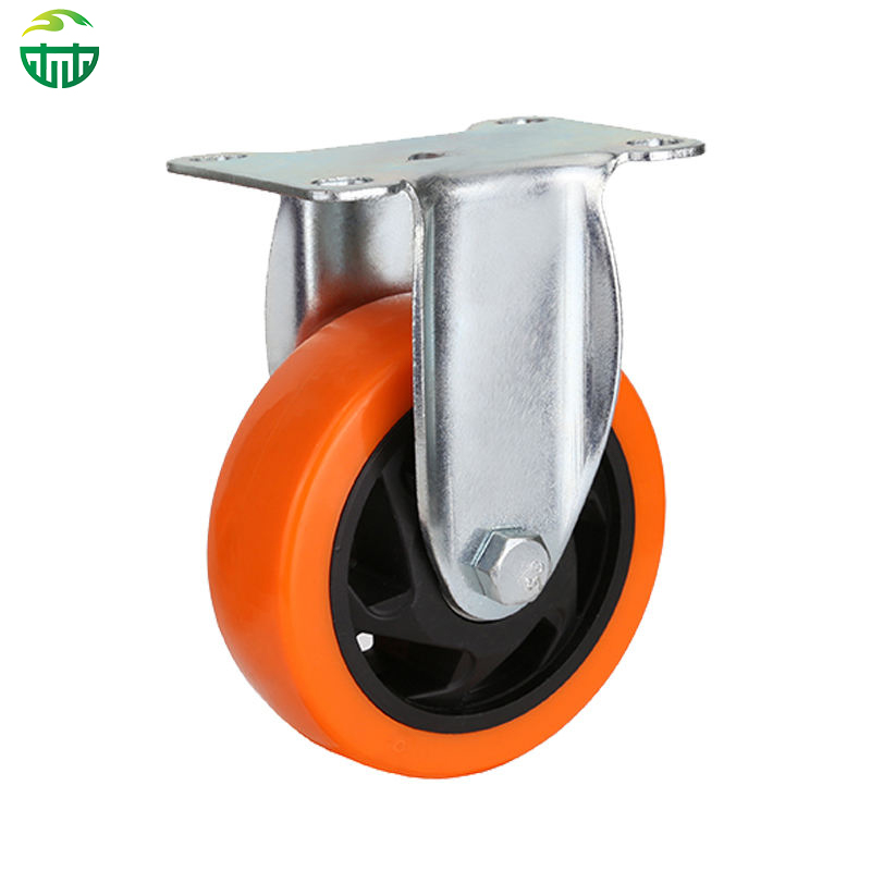 PVC Swivel Caster Wheels Silent Industrial Trolley Castors 4/5/6/8 Inch