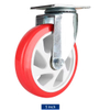 Medium-Duty Swivel Casters with 3/4/5 Inch Red PVC Wheels for Industrial And Commercial Use