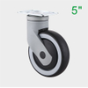 ODM 5 Inch Threaded Stem Swivel Medical Caster Wheel for Hospital Nursing Beds Supplier