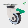 OEM 4 Inch Green TPR Medical Swivel Caster Wheel for Hospital Beds Supplier