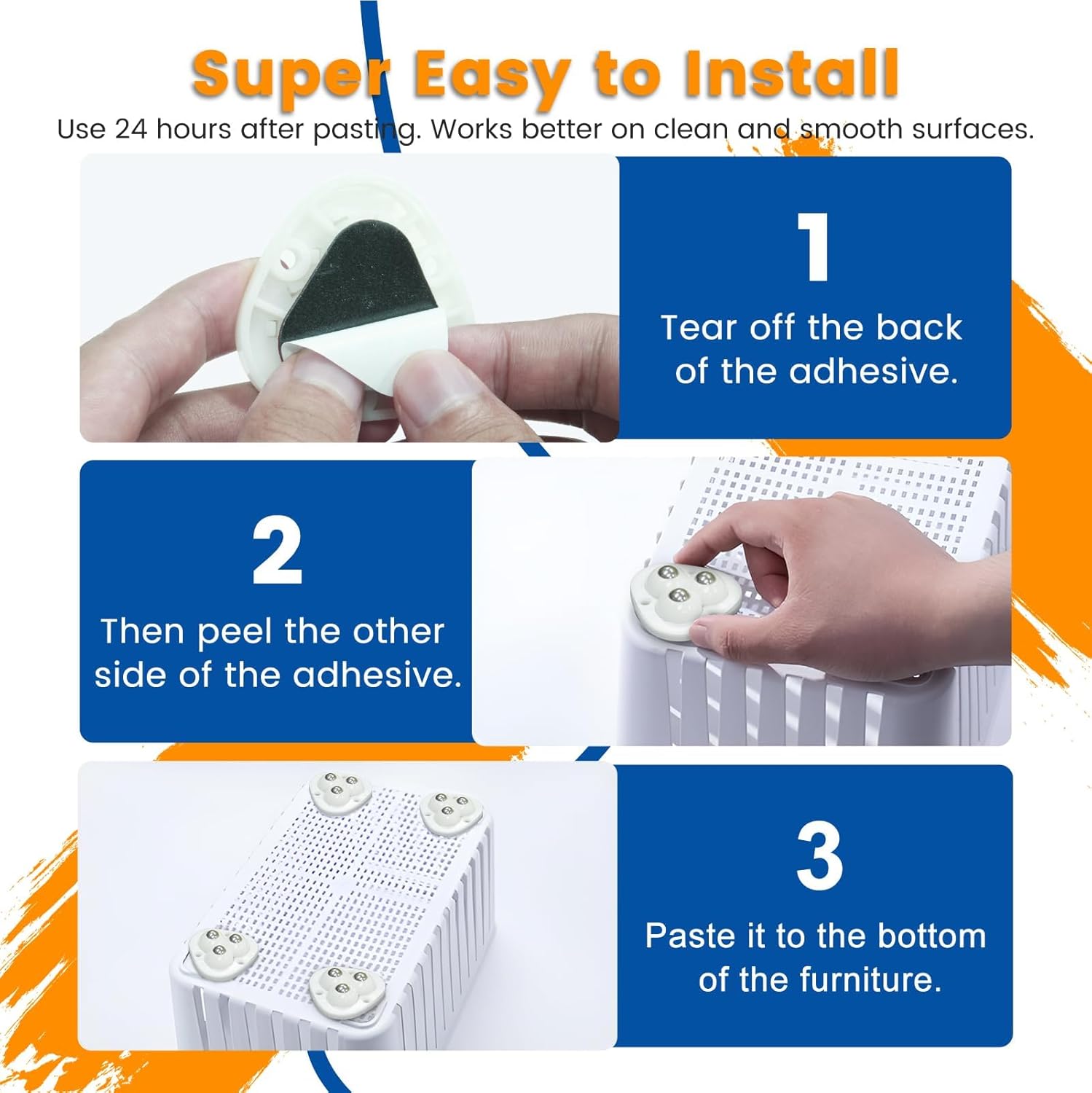 ODM Mini Self-Adhesive Swivel Caster Wheels for Small Household Appliances