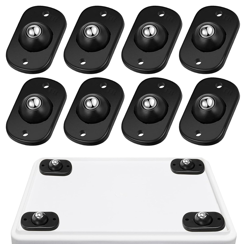 ODM Self-Adhesive Mini Swivel BlackCaster Wheels for Kitchen Appliances & Countertops