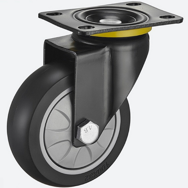 Good Quantity Medium-sized Caster Manufacturers 3inch Flat Universal TPR Caster Wheel