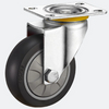3 4 5 Inch Industry Trolley Furniture TPR Soft Grey Rubber Flat Universal TPR Caster Wheel