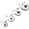 ‌ ‌ Special casters for medical equipment multi-size 2/3/4/5 inches optional high load-bearing silent wear resistance anti-skid anti-shock package rubber wheel with brake suitable for medical equipmen