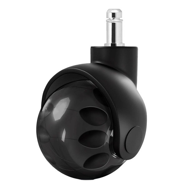 2inch new spherical furniture office chair nylon frame PU wheel earth casters rod installation spherical casters solid circular office and commercial casters