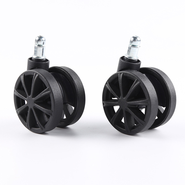 2.5-inch hollow base casters with a load capacity of 30KG quiet rollers for home office furniture cabinets handcart rotation and rigid options
