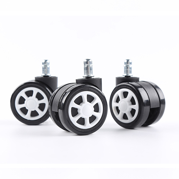 2.5-inch PU office chair casters 30KG load bearing capacity wheels quiet rolling and floor protection suitable for home office furniture gaming chair casters