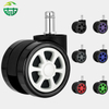 Factory Direct Twin Wheel Office and Gaming Chair Casters, Nylon Plastic Material with Ball Bearing, Ideal for Workshop and Hotel Use